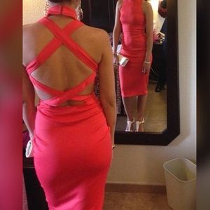 ASOS Coral MIDI Dress